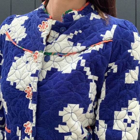 SOLD!!!Anthropologie Elevenses quilted jacket Sz 4 - Picture 5 of 6